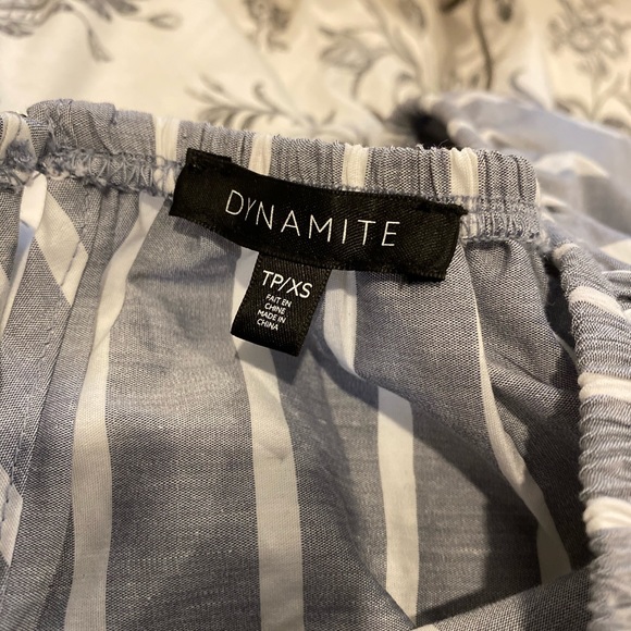 Dynamite Puffy sleeve off shoulder peplum top - Picture 3 of 3